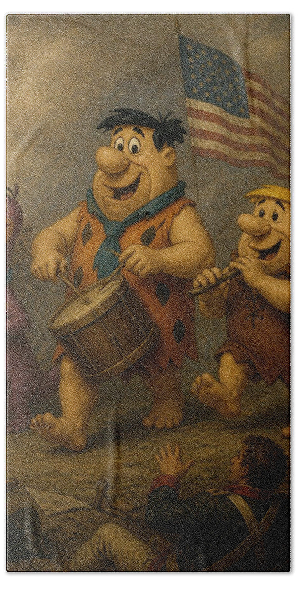 Flintstones 76 - Beach Towel