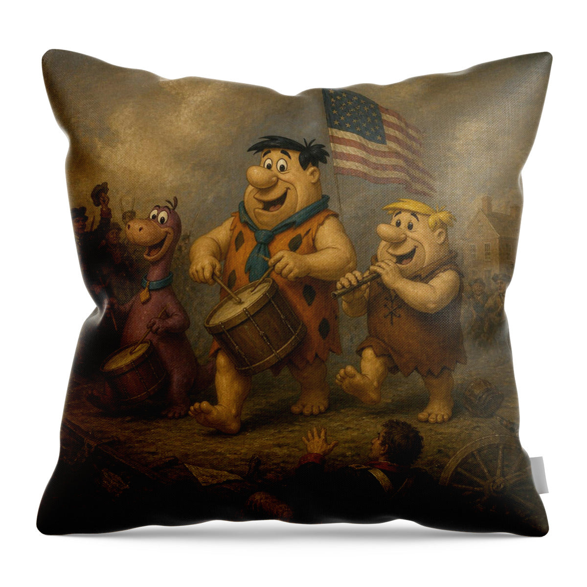 Flintstones 76 - Throw Pillow