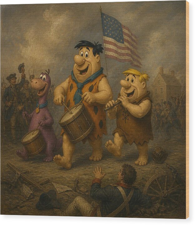 Flintstones 76 - Wood Print