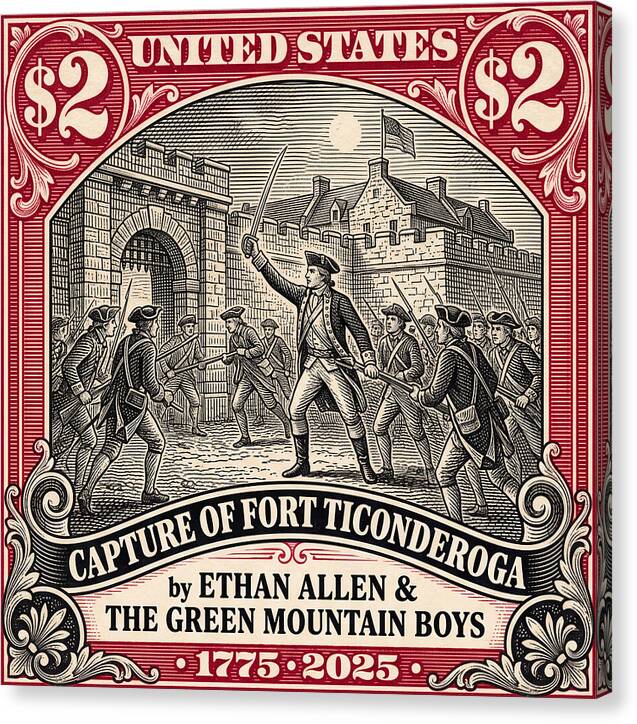 Fort Ticonderoga $2 - Canvas Print