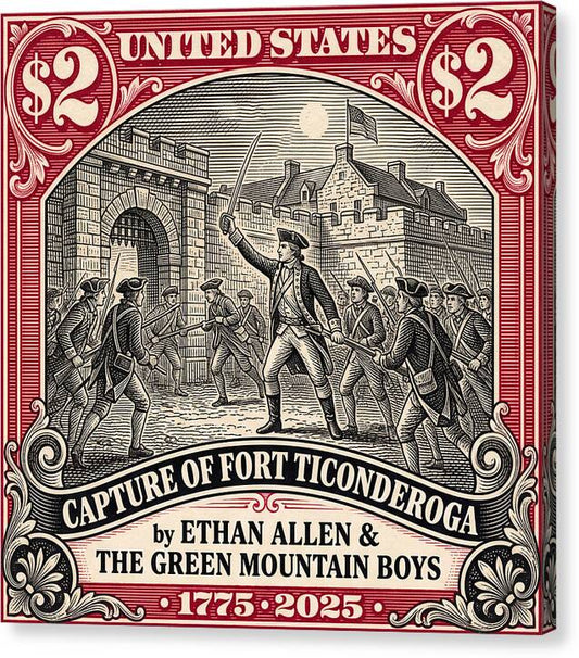 Fort Ticonderoga $2 - Canvas Print