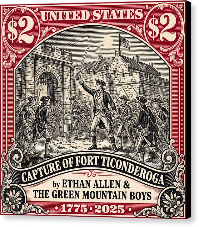 Fort Ticonderoga $2 - Canvas Print
