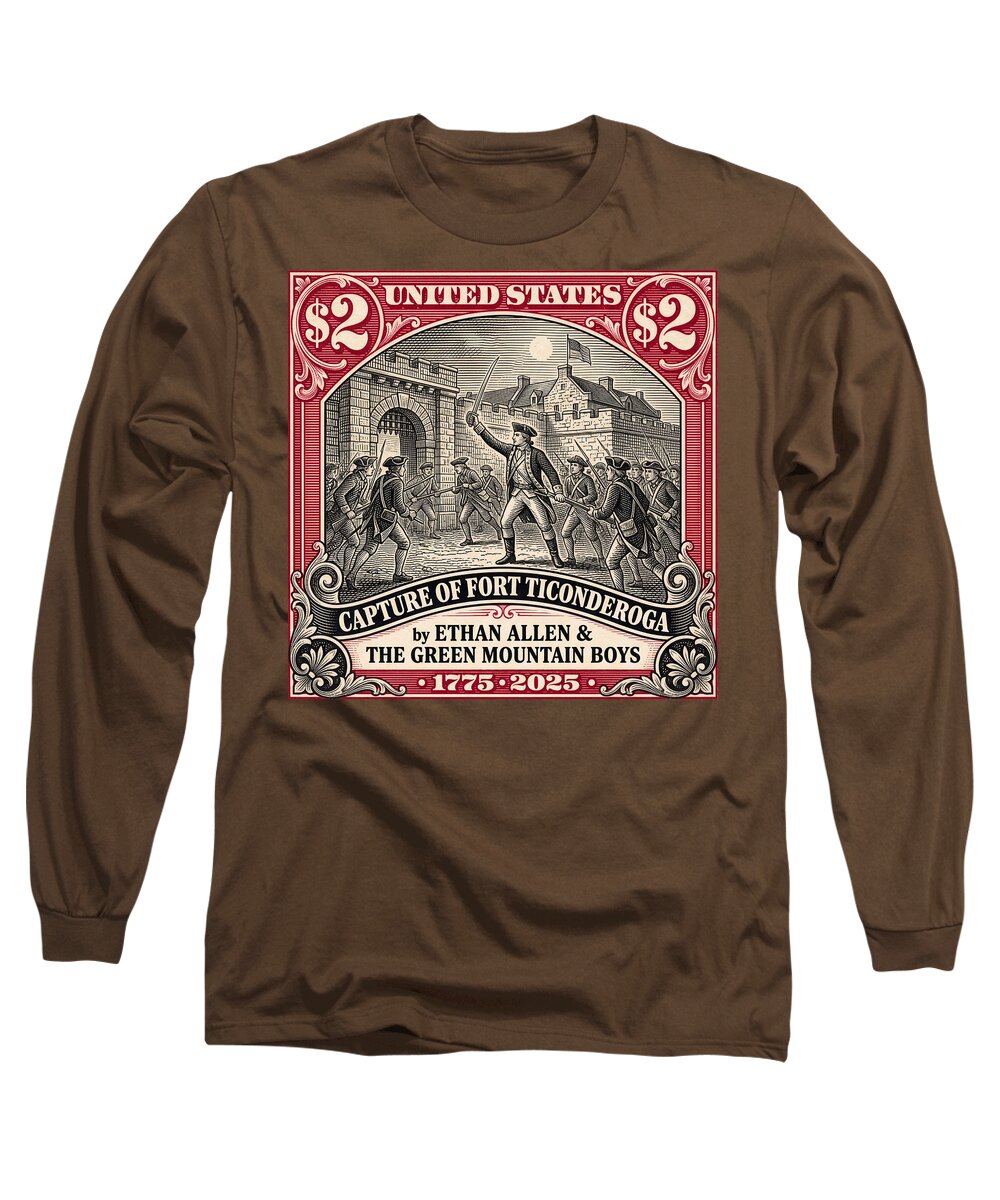 Fort Ticonderoga $2 - Long Sleeve T-Shirt
