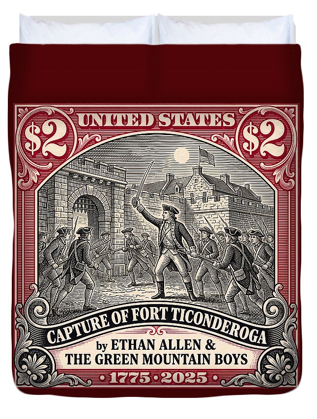 Fort Ticonderoga $2 - Duvet Cover