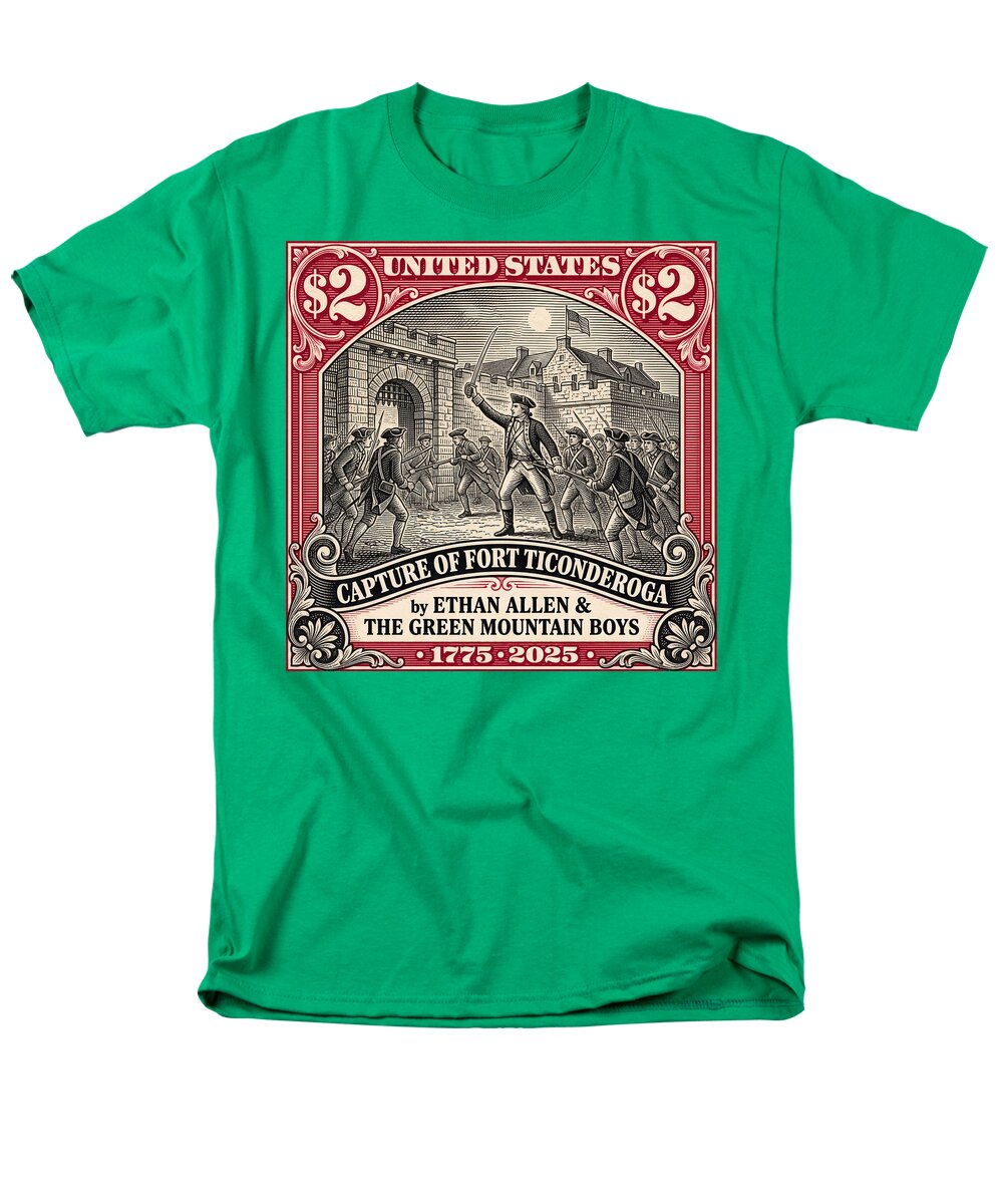 Fort Ticonderoga $2 - Men's T-Shirt  (Regular Fit)