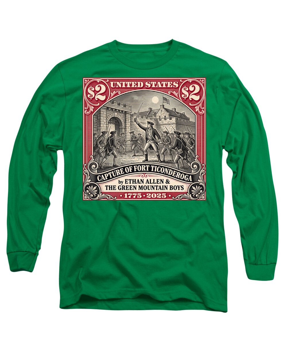 Fort Ticonderoga $2 - Long Sleeve T-Shirt