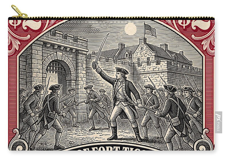Fort Ticonderoga $2 - Zip Pouch