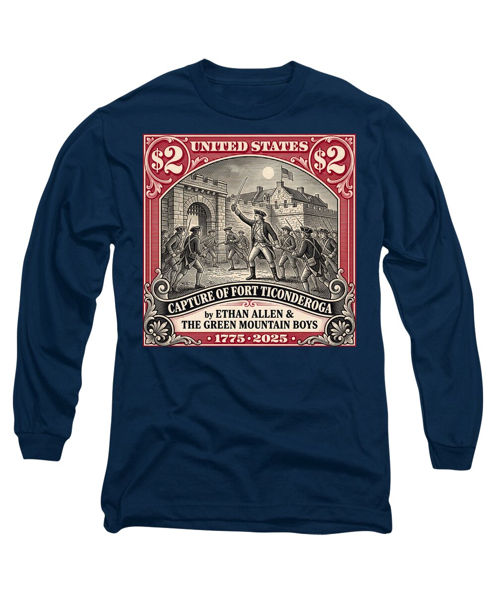 Fort Ticonderoga $2 - Long Sleeve T-Shirt