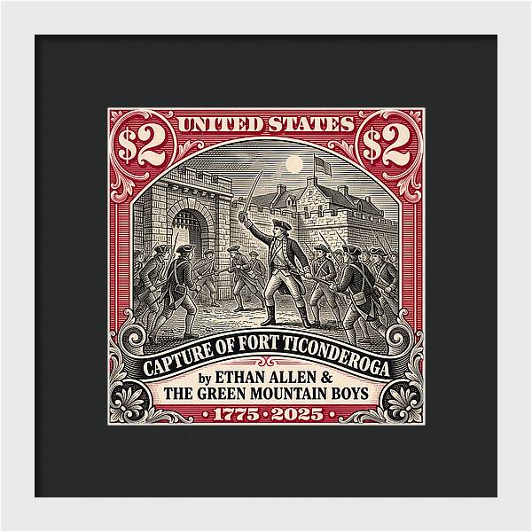 Fort Ticonderoga $2 - Framed Print