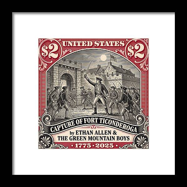 Fort Ticonderoga $2 - Framed Print