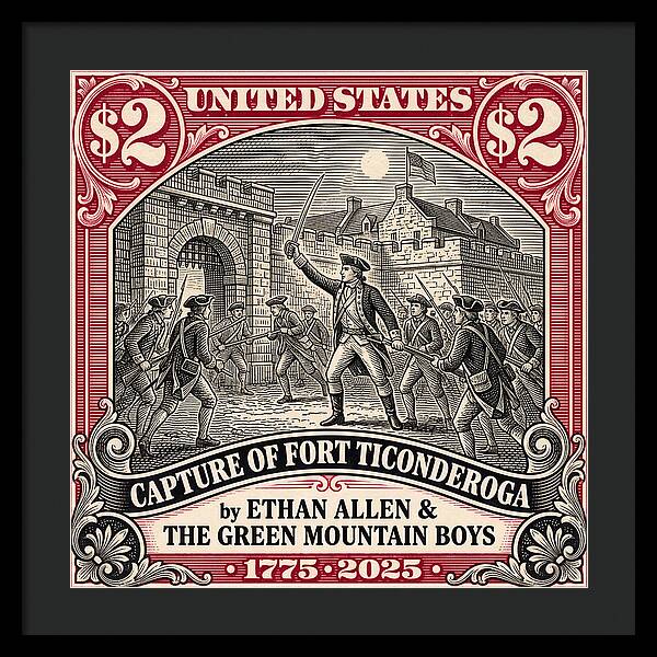 Fort Ticonderoga $2 - Framed Print