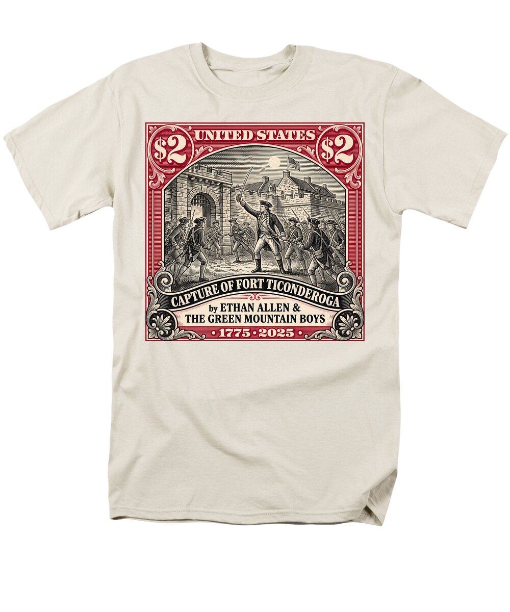 Fort Ticonderoga $2 - Men's T-Shirt  (Regular Fit)
