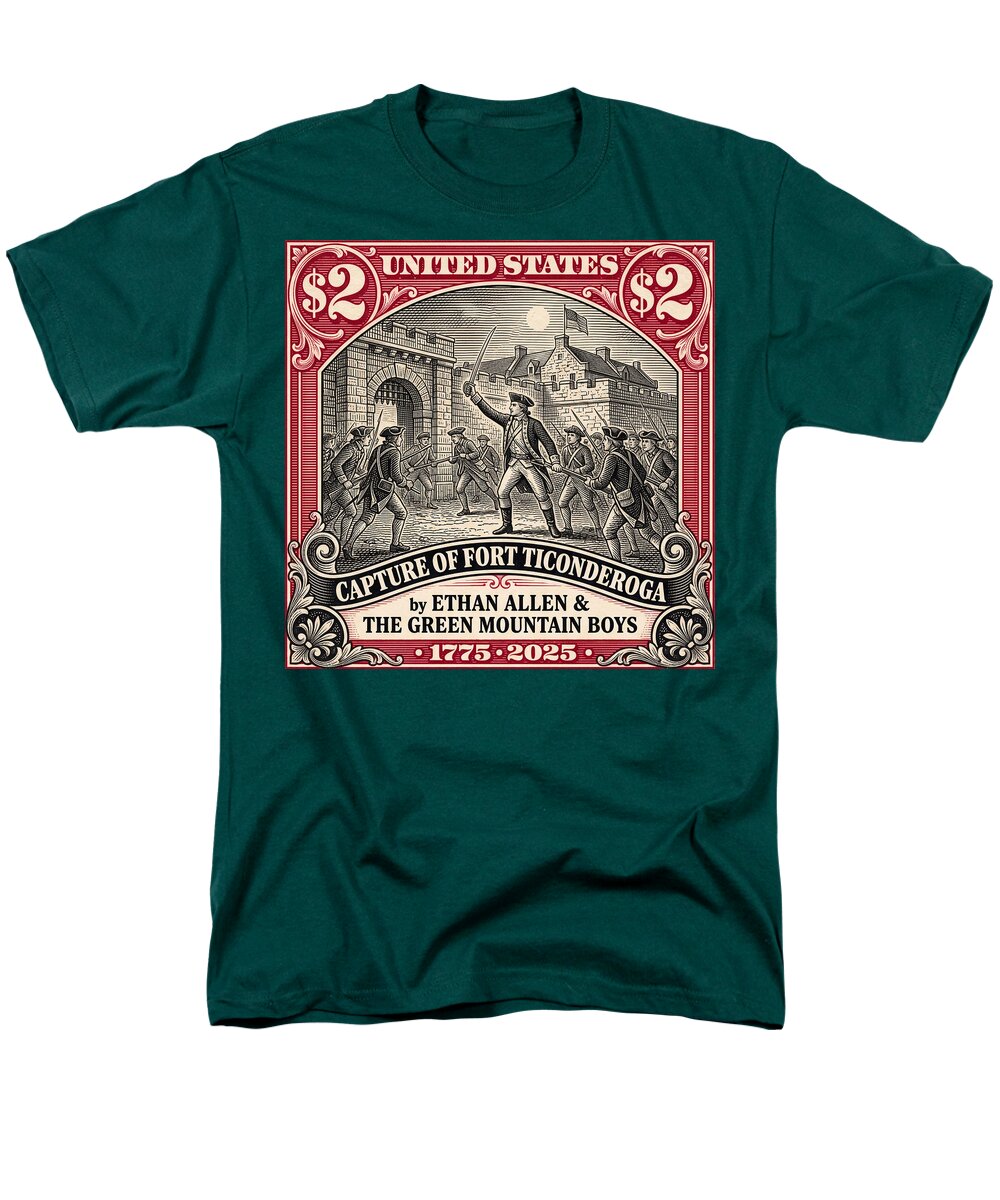 Fort Ticonderoga $2 - Men's T-Shirt  (Regular Fit)