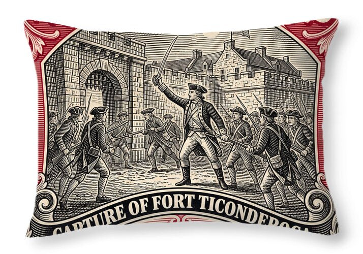 Fort Ticonderoga $2 - Throw Pillow