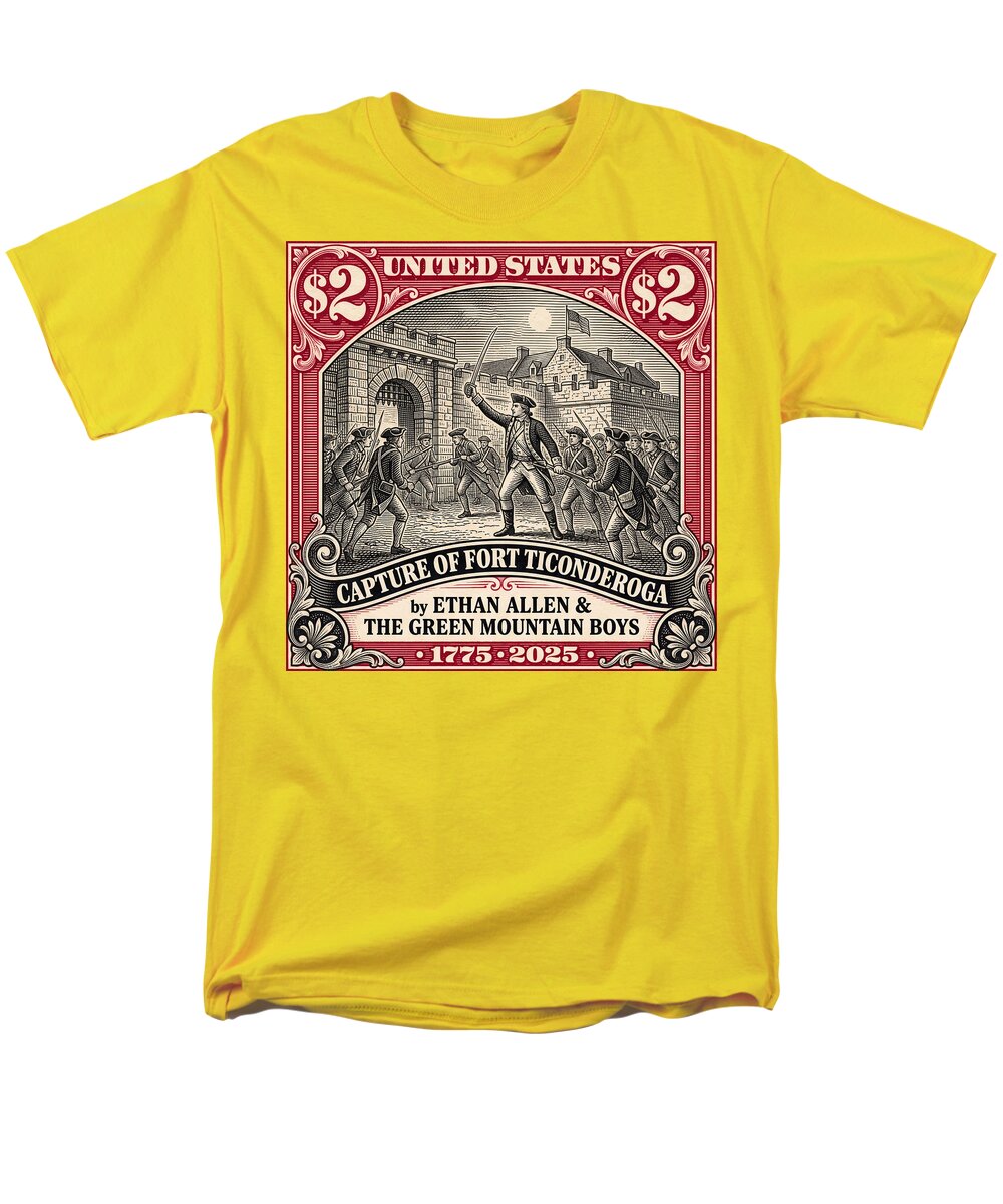 Fort Ticonderoga $2 - Men's T-Shirt  (Regular Fit)