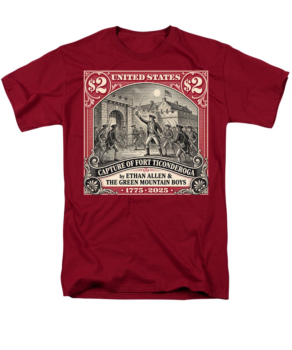 Fort Ticonderoga $2 - Men's T-Shirt  (Regular Fit)