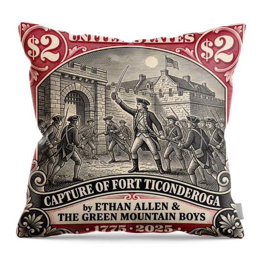 Fort Ticonderoga $2 - Throw Pillow