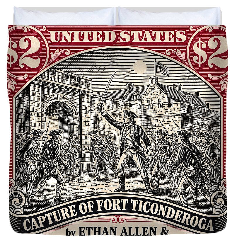 Fort Ticonderoga $2 - Duvet Cover