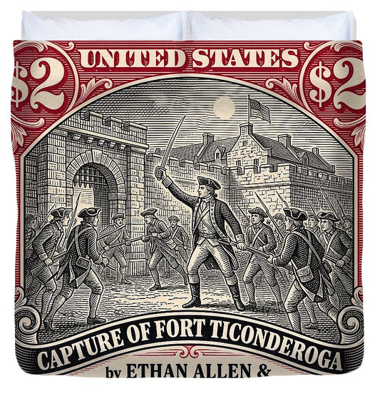 Fort Ticonderoga $2 - Duvet Cover