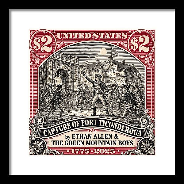 Fort Ticonderoga $2 - Framed Print