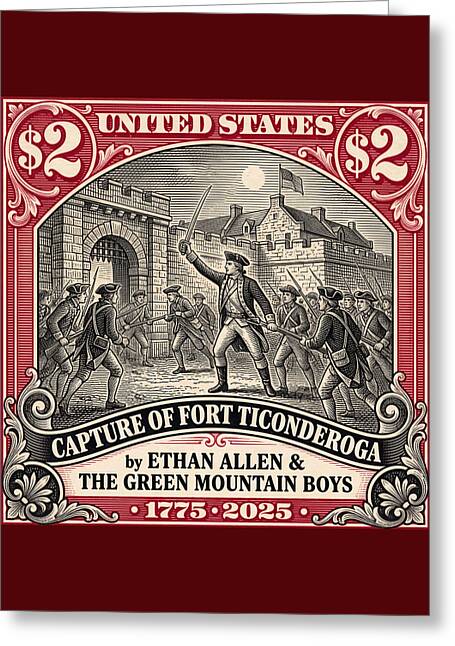 Fort Ticonderoga $2 - Greeting Card