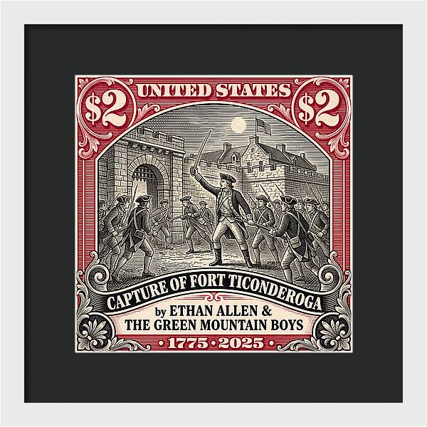 Fort Ticonderoga $2 - Framed Print