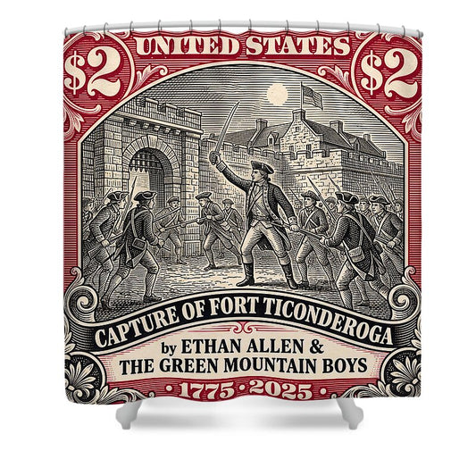 Fort Ticonderoga $2 - Shower Curtain