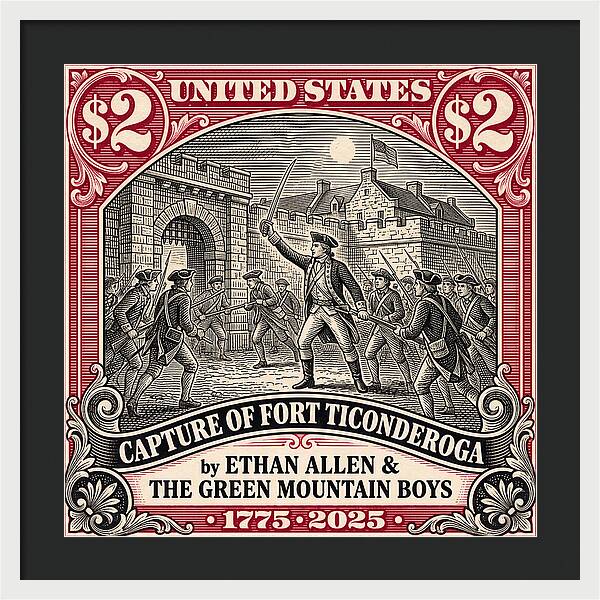 Fort Ticonderoga $2 - Framed Print