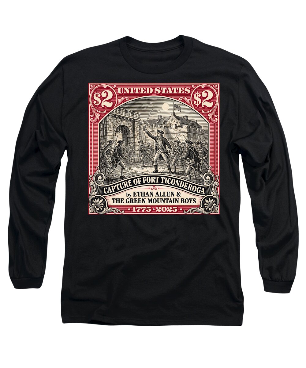 Fort Ticonderoga $2 - Long Sleeve T-Shirt