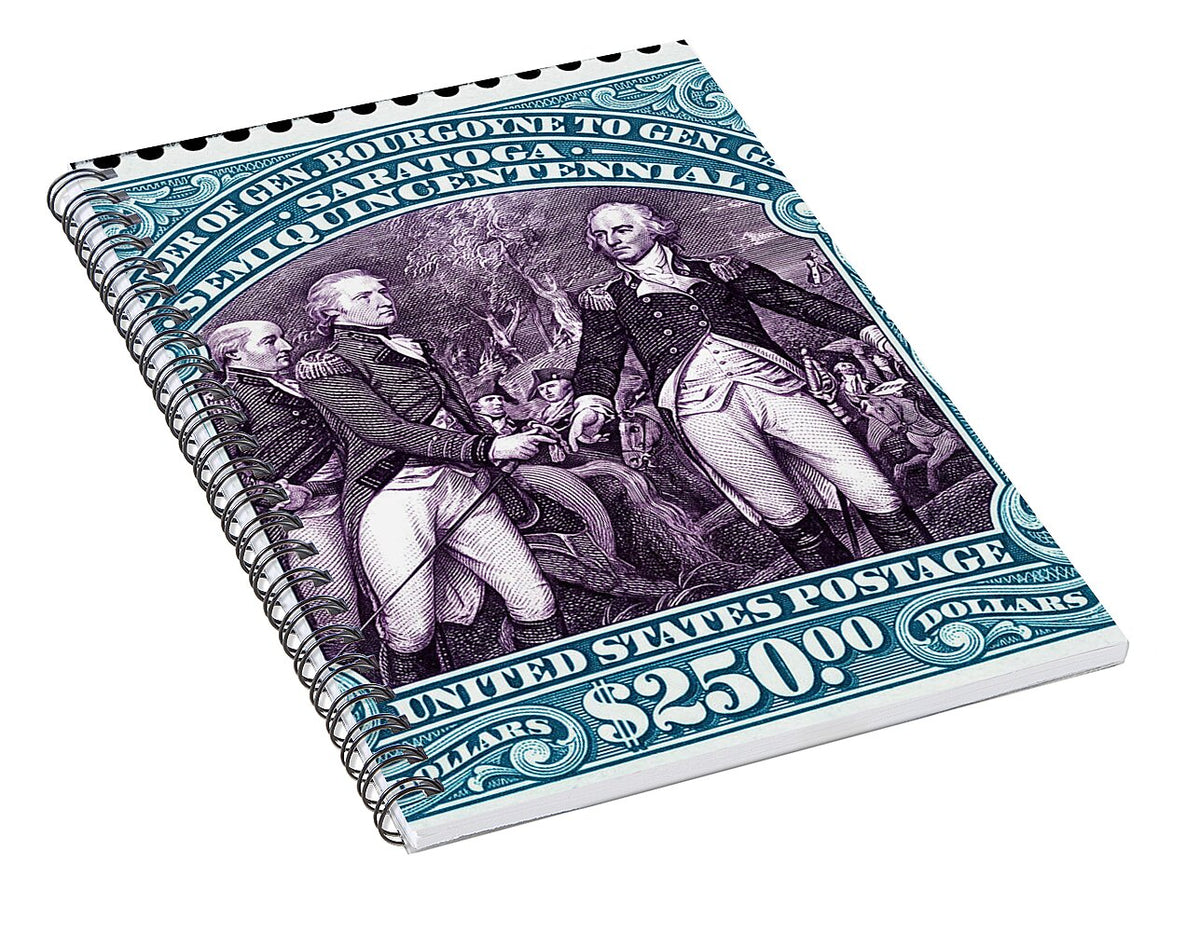 Surrender of Gen. Burgoyne at Saratoga $250 - Spiral Notebook