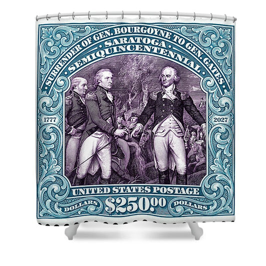 Surrender of Gen. Burgoyne at Saratoga $250 - Shower Curtain