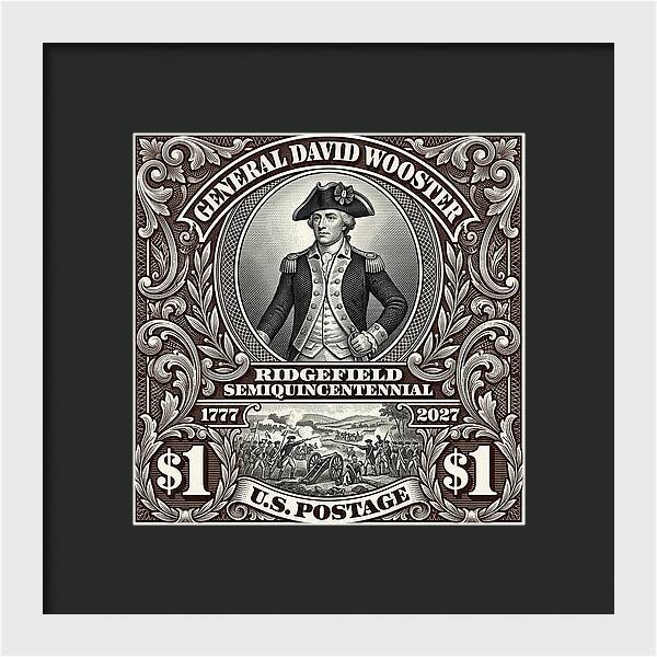 Gen. David Wooster $1 - Framed Print