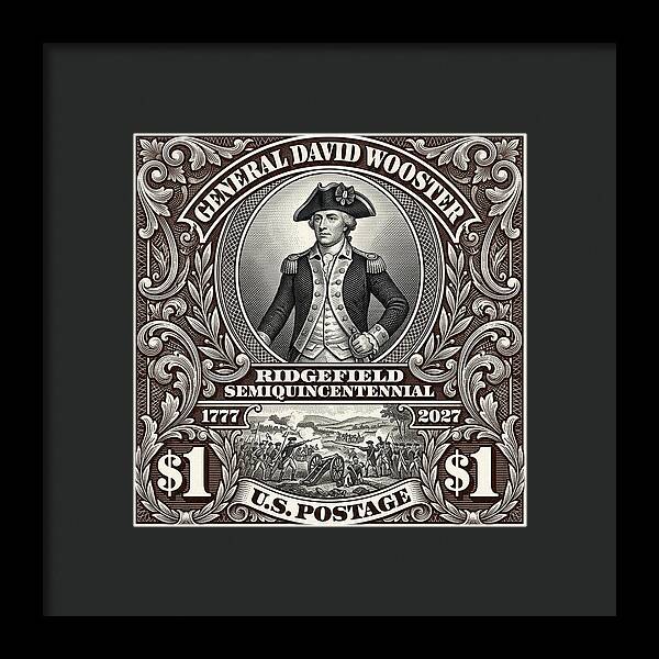 Gen. David Wooster $1 - Framed Print