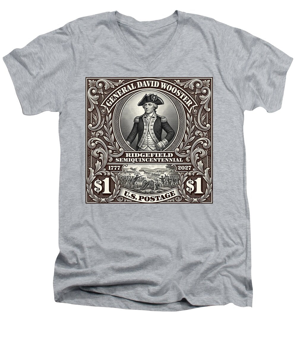 Gen. David Wooster $1 - Men's V-Neck T-Shirt