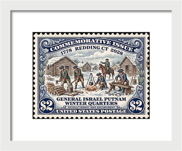 Gen. Putnam at Redding $2 - Framed Print
