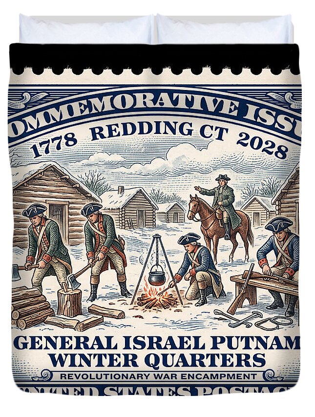 Gen. Putnam at Redding $2 - Duvet Cover