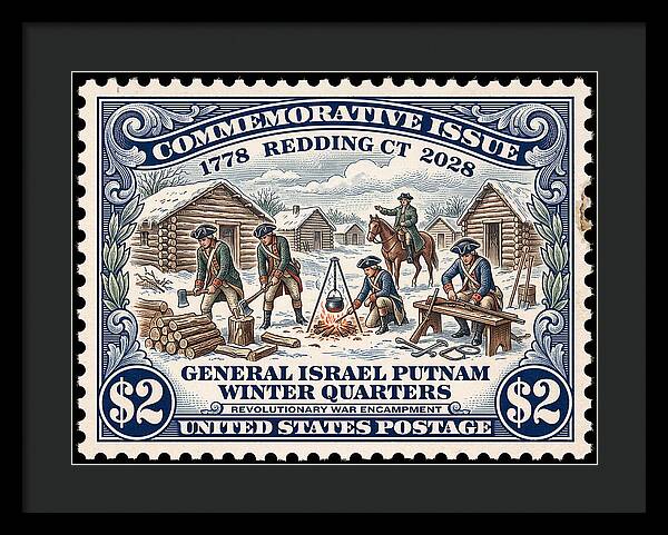 Gen. Putnam at Redding $2 - Framed Print