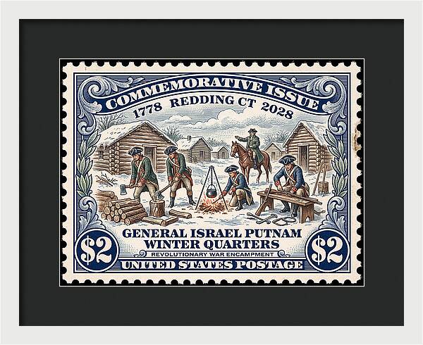 Gen. Putnam at Redding $2 - Framed Print