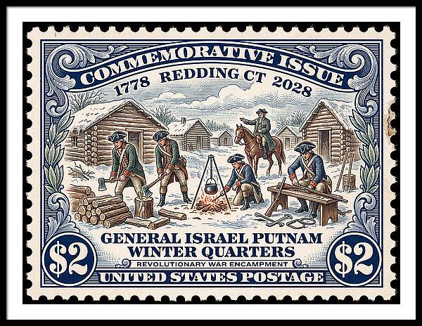 Gen. Putnam at Redding $2 - Framed Print