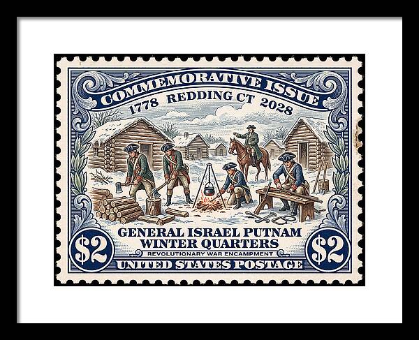 Gen. Putnam at Redding $2 - Framed Print