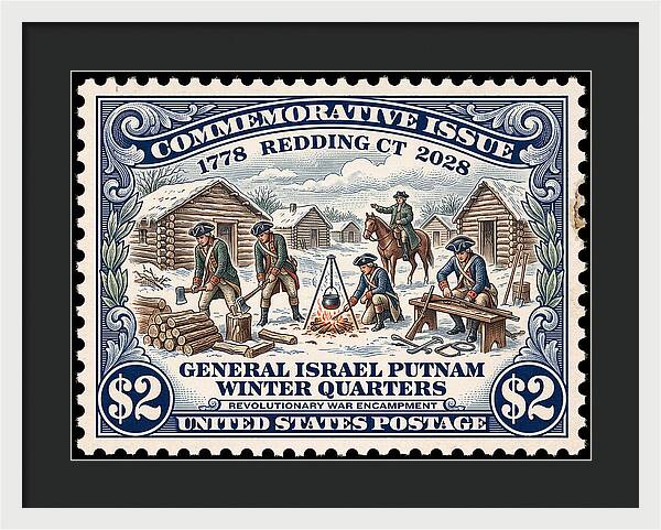 Gen. Putnam at Redding $2 - Framed Print