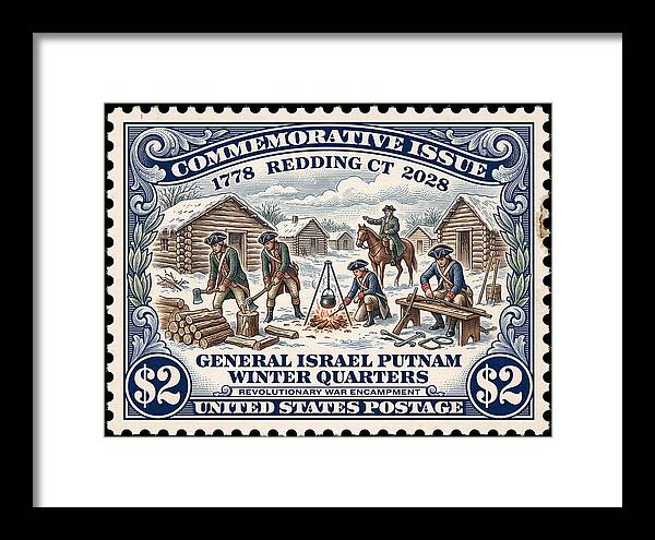 Gen. Putnam at Redding $2 - Framed Print