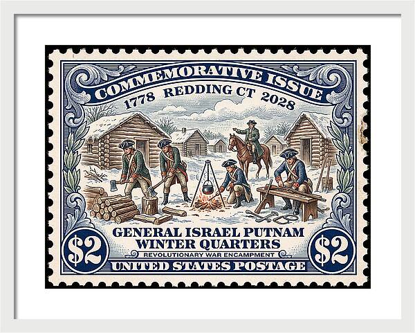 Gen. Putnam at Redding $2 - Framed Print