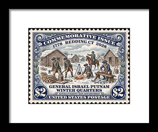 Gen. Putnam at Redding $2 - Framed Print