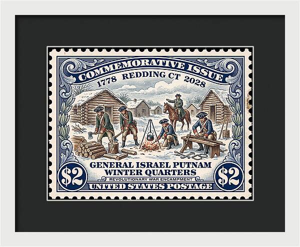 Gen. Putnam at Redding $2 - Framed Print