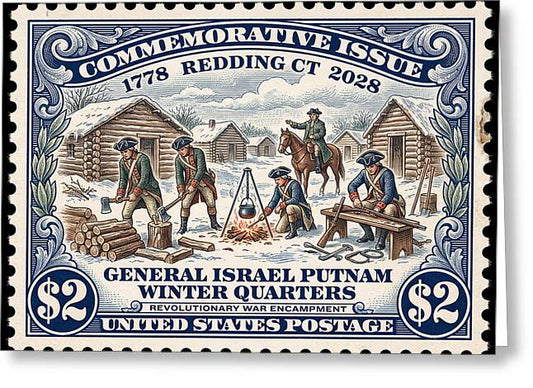 Gen. Putnam at Redding $2 - Greeting Card