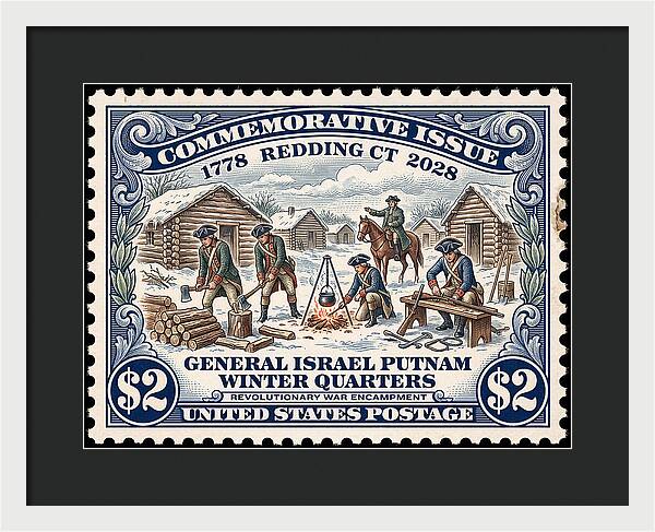 Gen. Putnam at Redding $2 - Framed Print