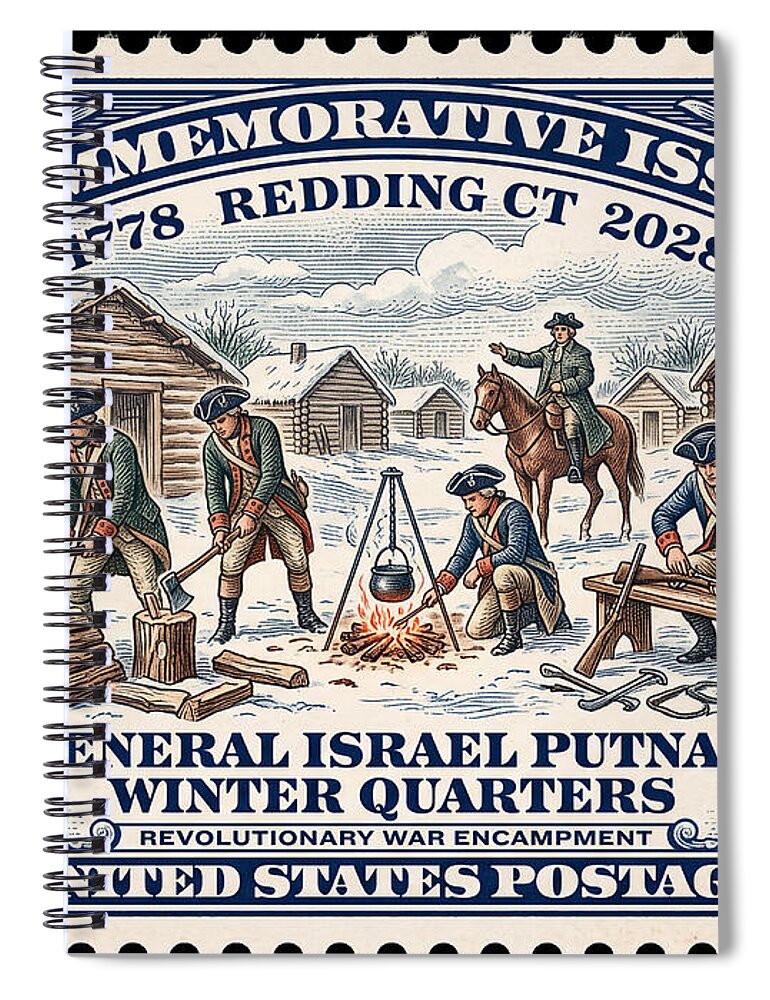 Gen. Putnam at Redding $2 - Spiral Notebook