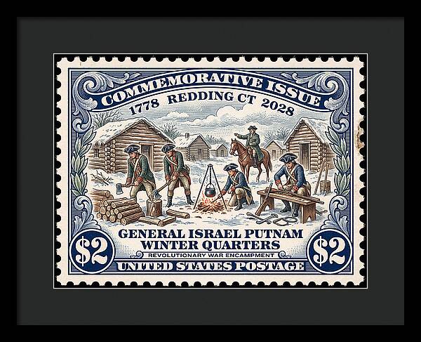 Gen. Putnam at Redding $2 - Framed Print