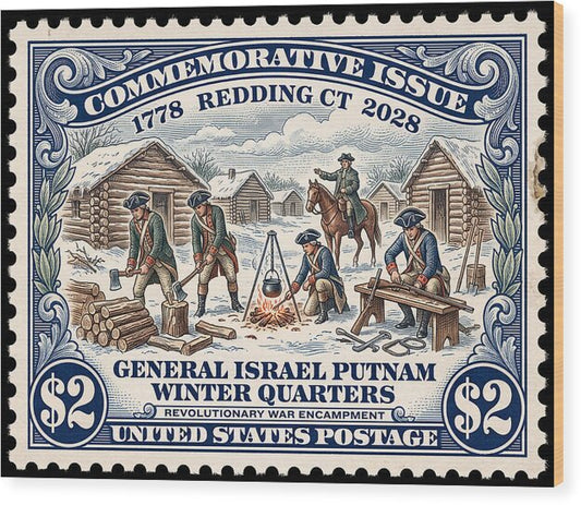 Gen. Putnam at Redding $2 - Wood Print